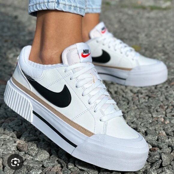 Nike Court Legacy Lift Platform/Streetwear Shoes Size 8.5 - Picture 2 of 9